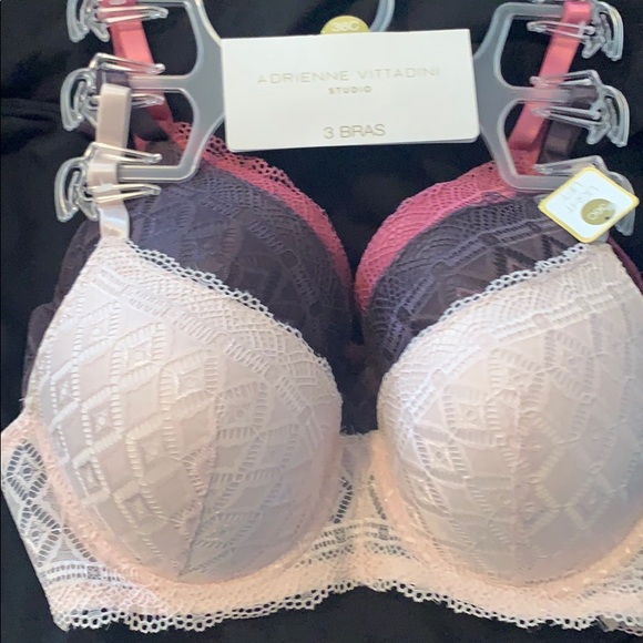 Adrienne Vittadini Other - NWT Adrienne Vittadini Studio Lace Bra Set